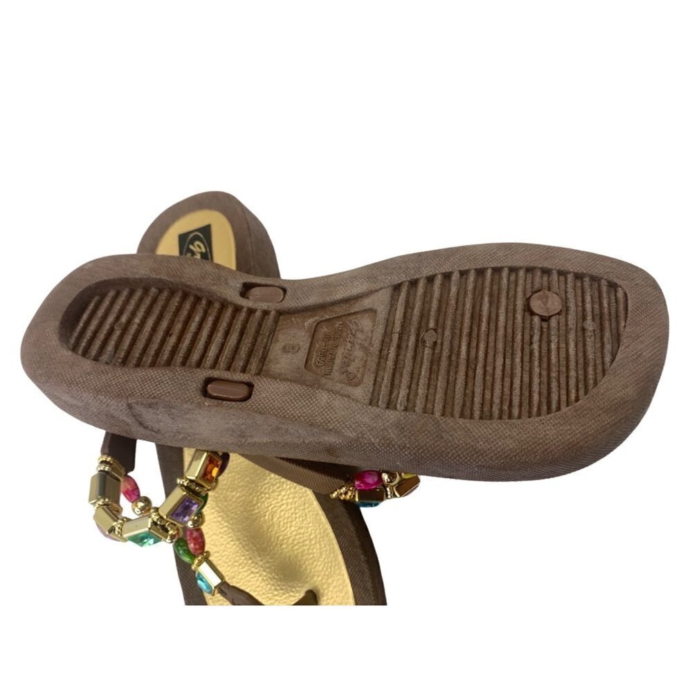 Grand Co Women's Brown Sandals - Picture 3 of 4